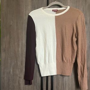 Staud color block pullover sweater